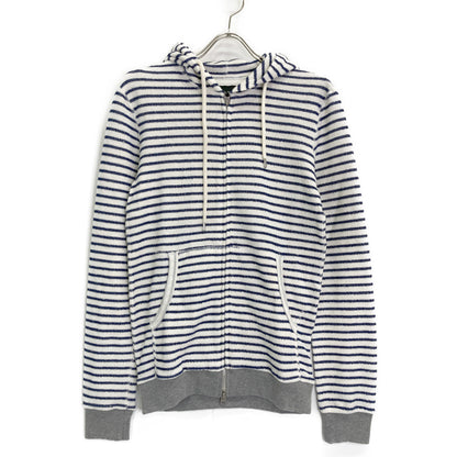 AKM エイケイエム ×ワールドワーカーズ relux WW parka ホワイト×ネイビー[J031-CNP009] トップス L