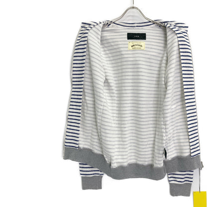 AKM エイケイエム ×ワールドワーカーズ relux WW parka ホワイト×ネイビー[J031-CNP009] トップス L