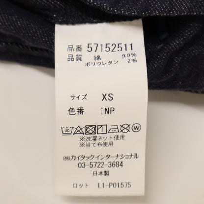 YANUK ヤヌーク ｘ樋口かほり 57152511 クロップドテーパード デニムパンツ/ ボトムス XS