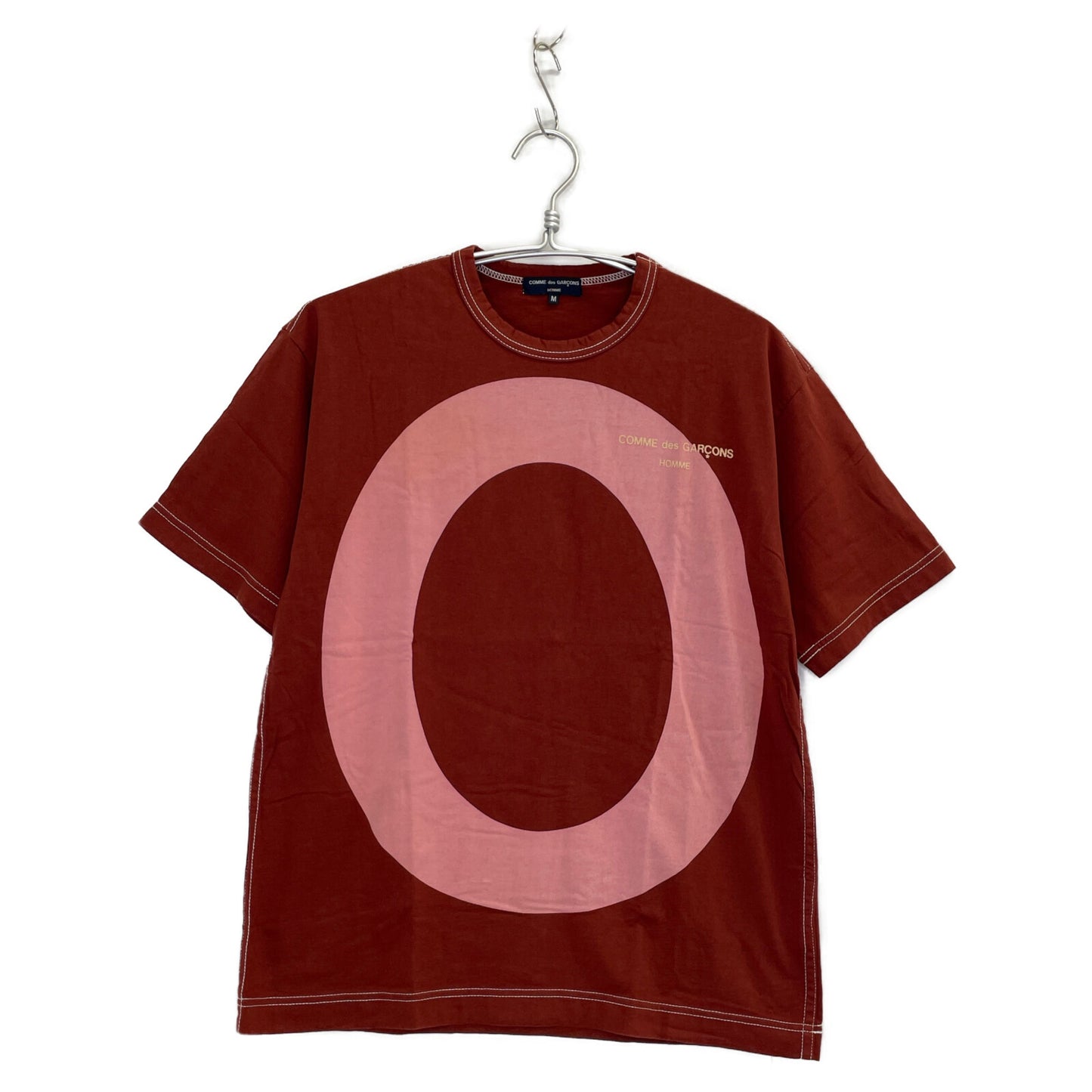 COMMEdesGARCONS HOMME コムデギャルソンオム ﾎﾞﾙﾄﾞｰ AD2004 HO-T034 ｲﾆｼｬﾙﾋﾞｯｸﾞOﾌﾟﾘﾝﾄTｼｬﾂ トップス M