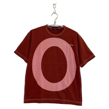 COMMEdesGARCONS HOMME コムデギャルソンオム ﾎﾞﾙﾄﾞｰ AD2004 HO-T034 ｲﾆｼｬﾙﾋﾞｯｸﾞOﾌﾟﾘﾝﾄTｼｬﾂ トップス M