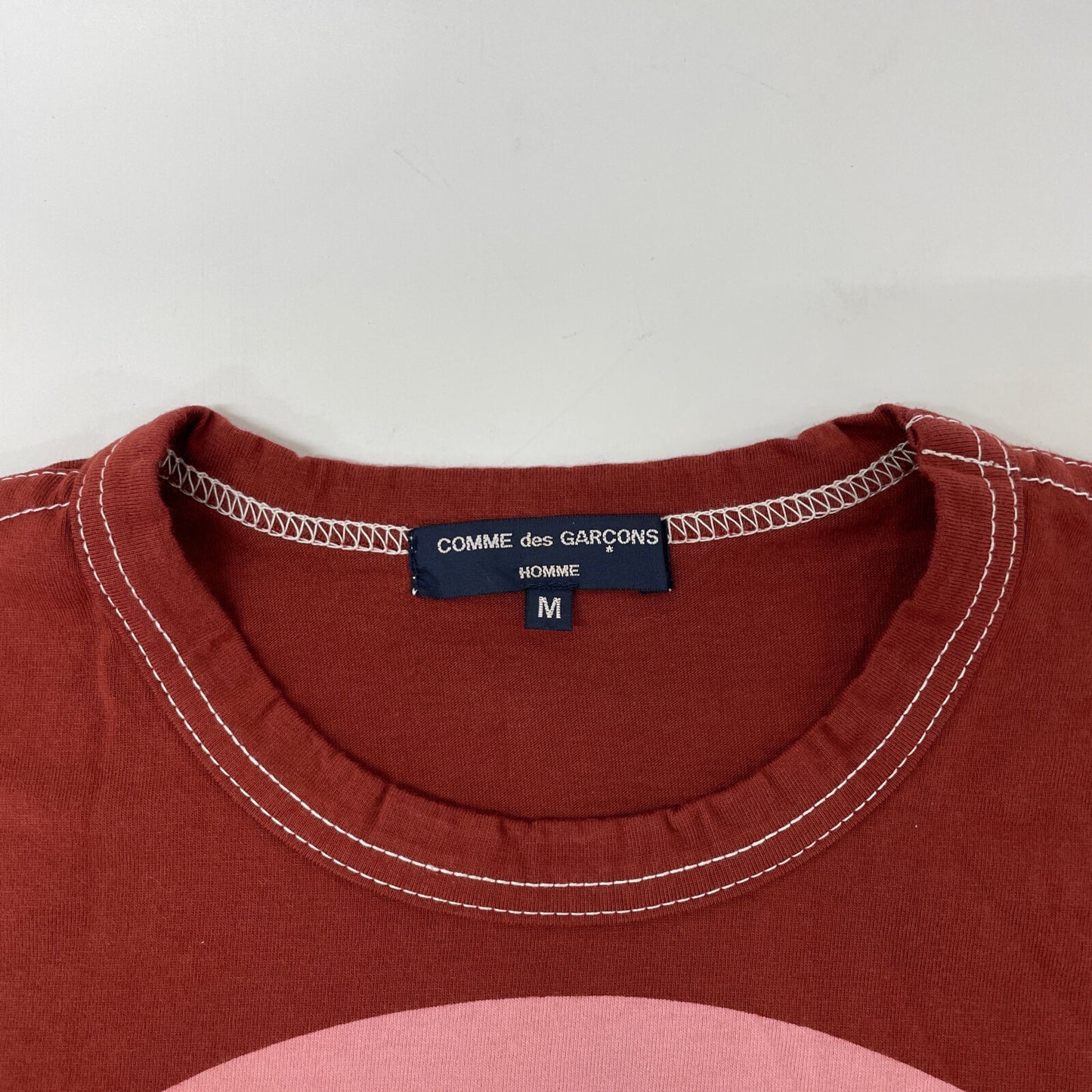 COMMEdesGARCONS HOMME コムデギャルソンオム ﾎﾞﾙﾄﾞｰ AD2004 HO-T034 ｲﾆｼｬﾙﾋﾞｯｸﾞOﾌﾟﾘﾝﾄTｼｬﾂ トップス M