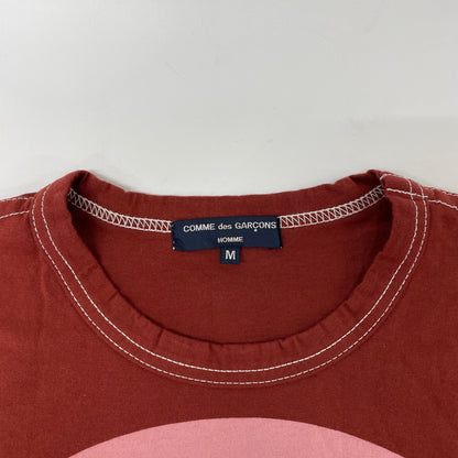 COMMEdesGARCONS HOMME コムデギャルソンオム ﾎﾞﾙﾄﾞｰ AD2004 HO-T034 ｲﾆｼｬﾙﾋﾞｯｸﾞOﾌﾟﾘﾝﾄTｼｬﾂ トップス M