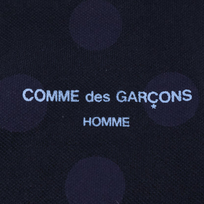 COMMEdesGARCONS HOMME コムデギャルソンオム ネイビー AD2000 田中オム HT100090 ドット柄 ハーフジップポロシャツ トップス 表記なし