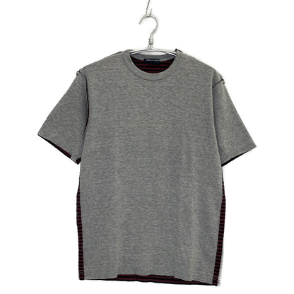 COMMEdesGARCONS HOMME コムデギャルソンオム ｸﾞﾚｰ AD2004 HO-T028 ﾎﾞｰﾀﾞｰ ｲﾝｻｲﾄﾞｱｳﾄ Tｼｬﾂ トップス M