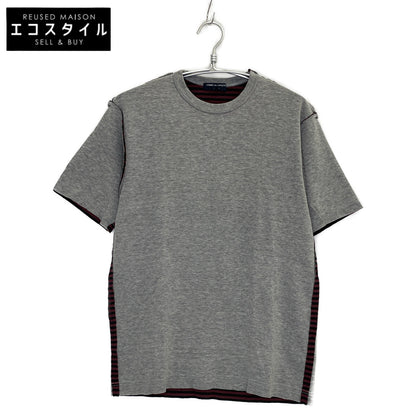 COMMEdesGARCONS HOMME コムデギャルソンオム ｸﾞﾚｰ AD2004 HO-T028 ﾎﾞｰﾀﾞｰ ｲﾝｻｲﾄﾞｱｳﾄ Tｼｬﾂ トップス M