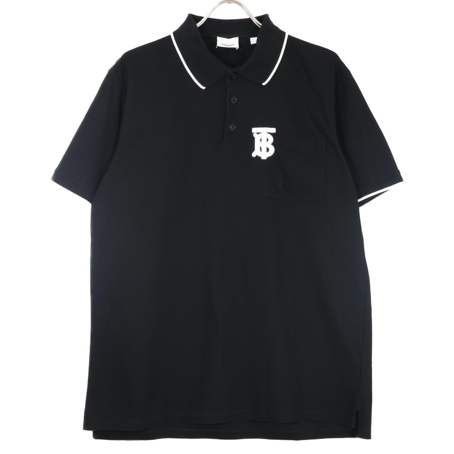 BURBERRY バーバリー PTCRSND80PAR 20SS ﾘｶﾙﾄﾞﾃｨｯｼ TBﾛｺﾞ刺繍ﾎﾟﾛｼｬﾂ トップス M