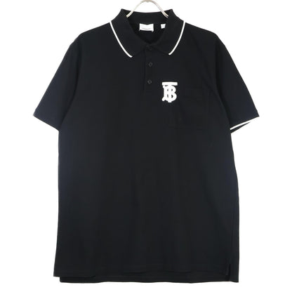 BURBERRY バーバリー PTCRSND80PAR 20SS ﾘｶﾙﾄﾞﾃｨｯｼ TBﾛｺﾞ刺繍ﾎﾟﾛｼｬﾂ トップス M