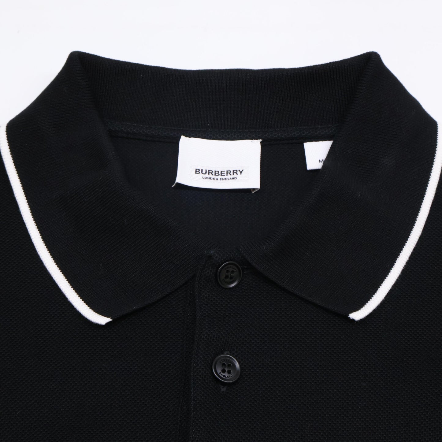 BURBERRY バーバリー PTCRSND80PAR 20SS ﾘｶﾙﾄﾞﾃｨｯｼ TBﾛｺﾞ刺繍ﾎﾟﾛｼｬﾂ トップス M