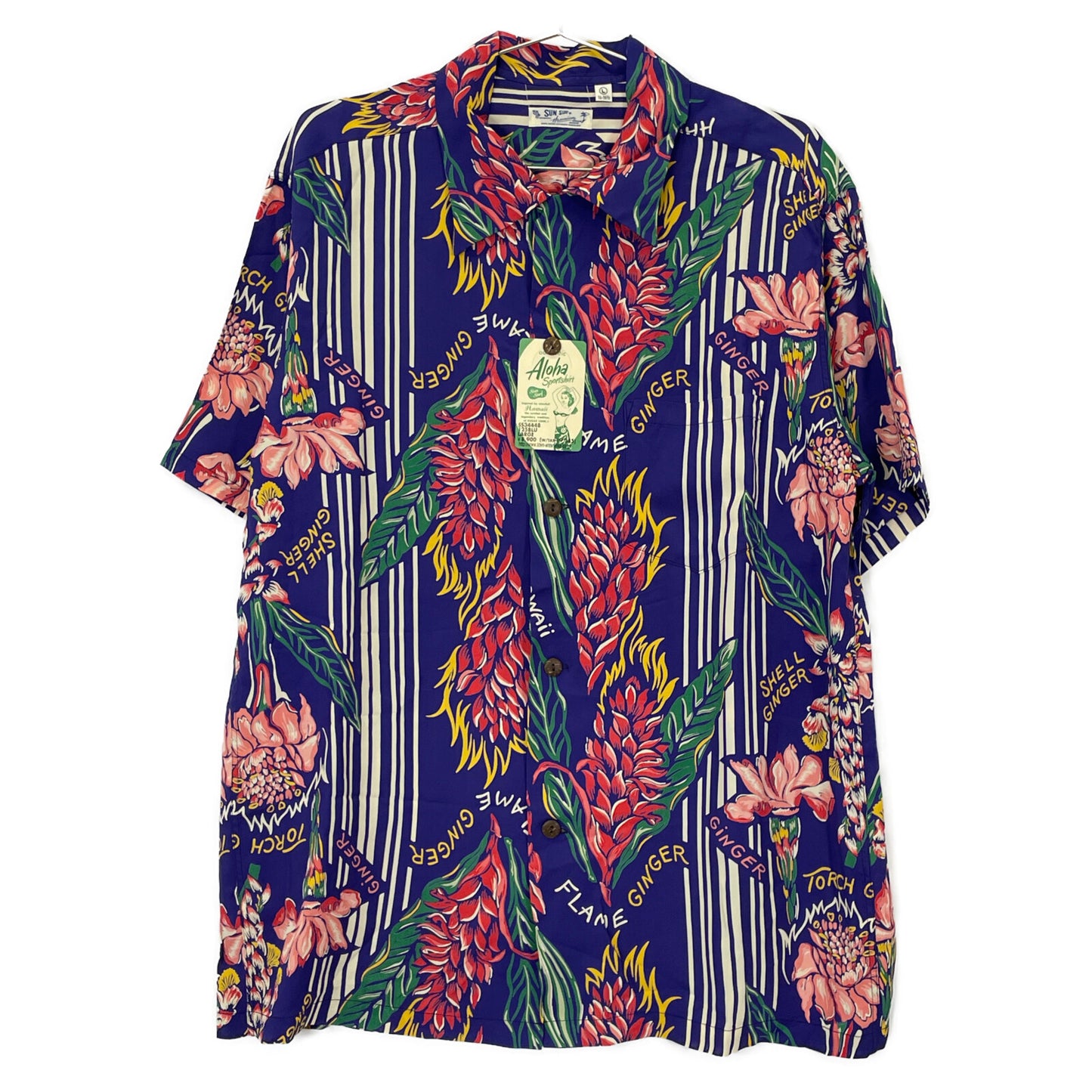 SUN SURF サンサーフ SS34448 RAYON S/S GINGER BLOSSOM トップス L