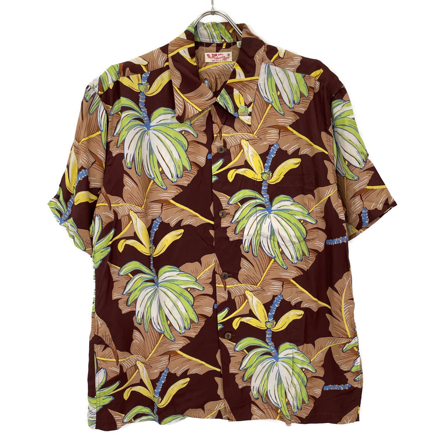 SUN SURF サンサーフ SS36432 RAYON S/S Mai'a S/Sｱﾛﾊｼｬﾂ トップス L