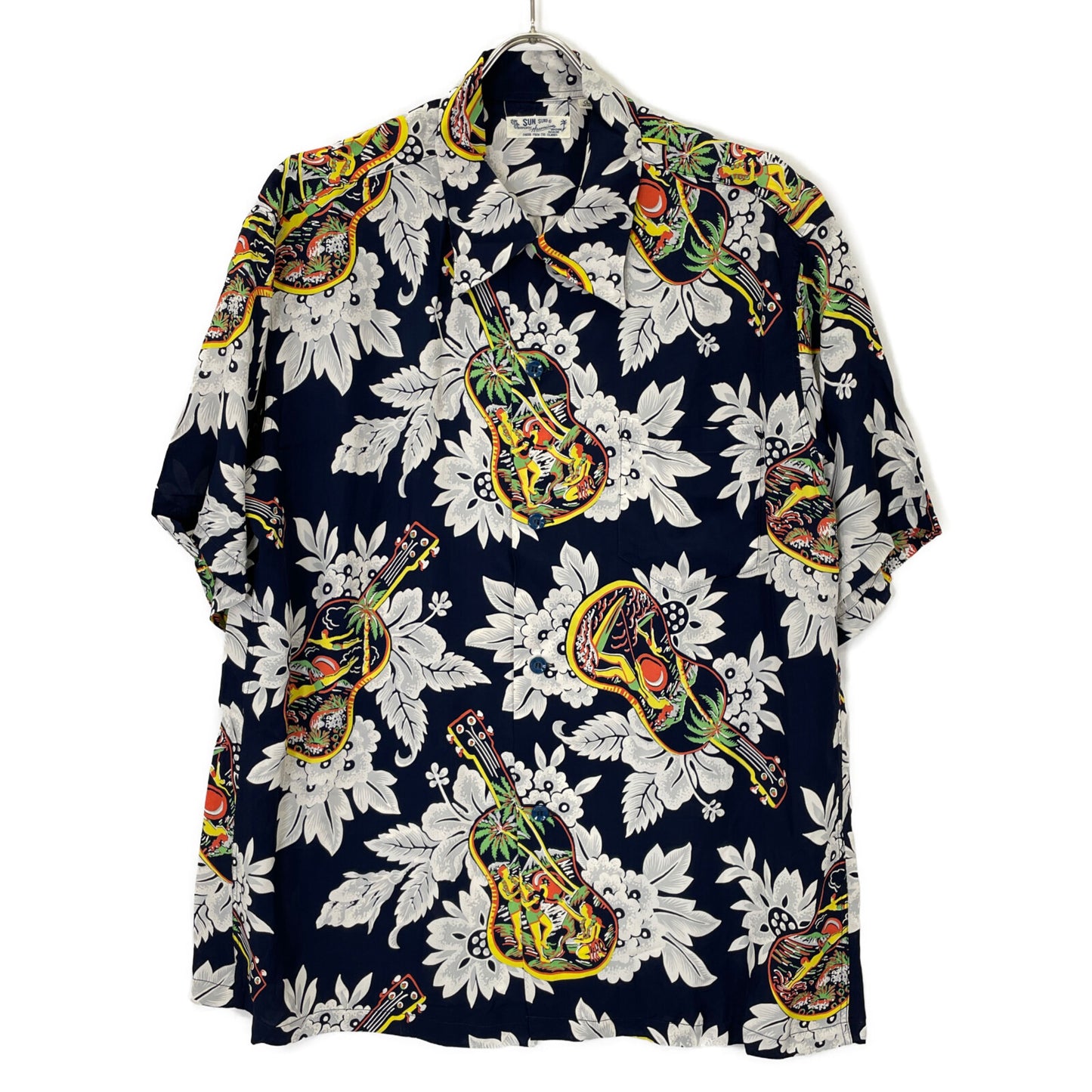 SUN SURF サンサーフ SS38029 RAYON S/S UKULELE MELODY トップス L
