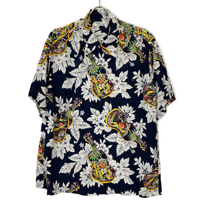 SUN SURF サンサーフ SS38029 RAYON S/S UKULELE MELODY トップス L