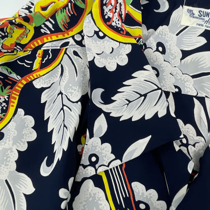 SUN SURF サンサーフ SS38029 RAYON S/S UKULELE MELODY トップス L