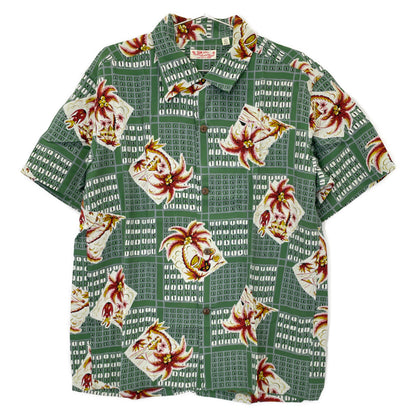 SUN SURF サンサーフ SS37459 COCONUT TREE SQUARES トップス L