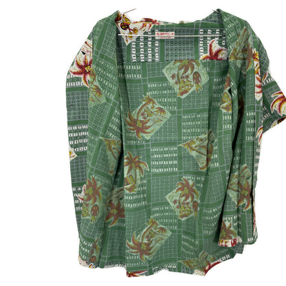 SUN SURF サンサーフ SS37459 COCONUT TREE SQUARES トップス L