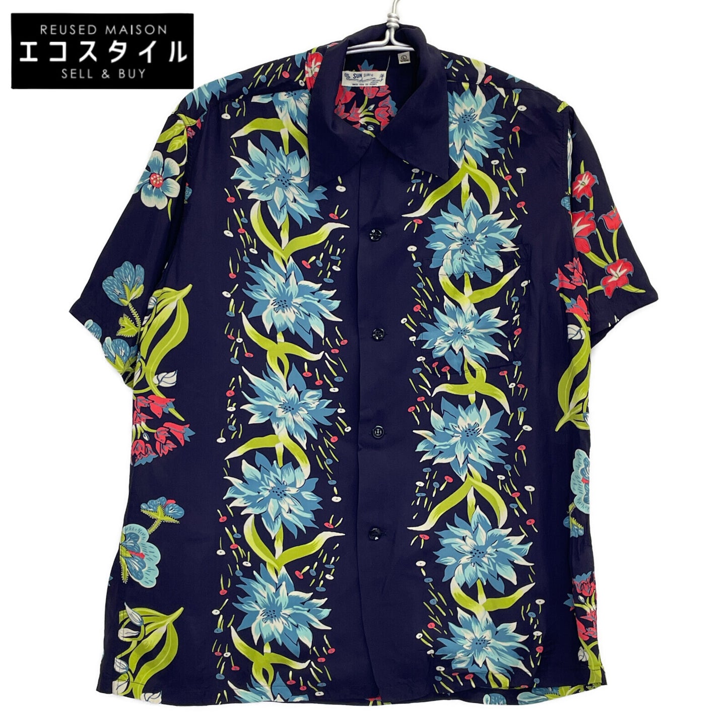 SUN SURF サンサーフ SS35326 TROPICAL FLOWER BORDER トップス L