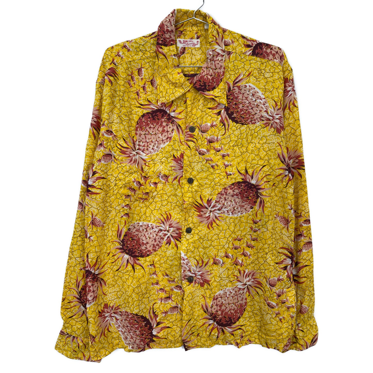 SUN SURF サンサーフ SS37142LS PINEAPPLE ISLAND トップス L