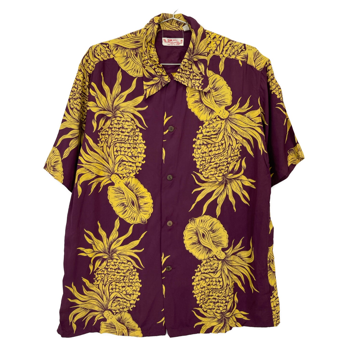 SUN SURF サンサーフ SS35651 PINEAPPLE BORDER トップス L