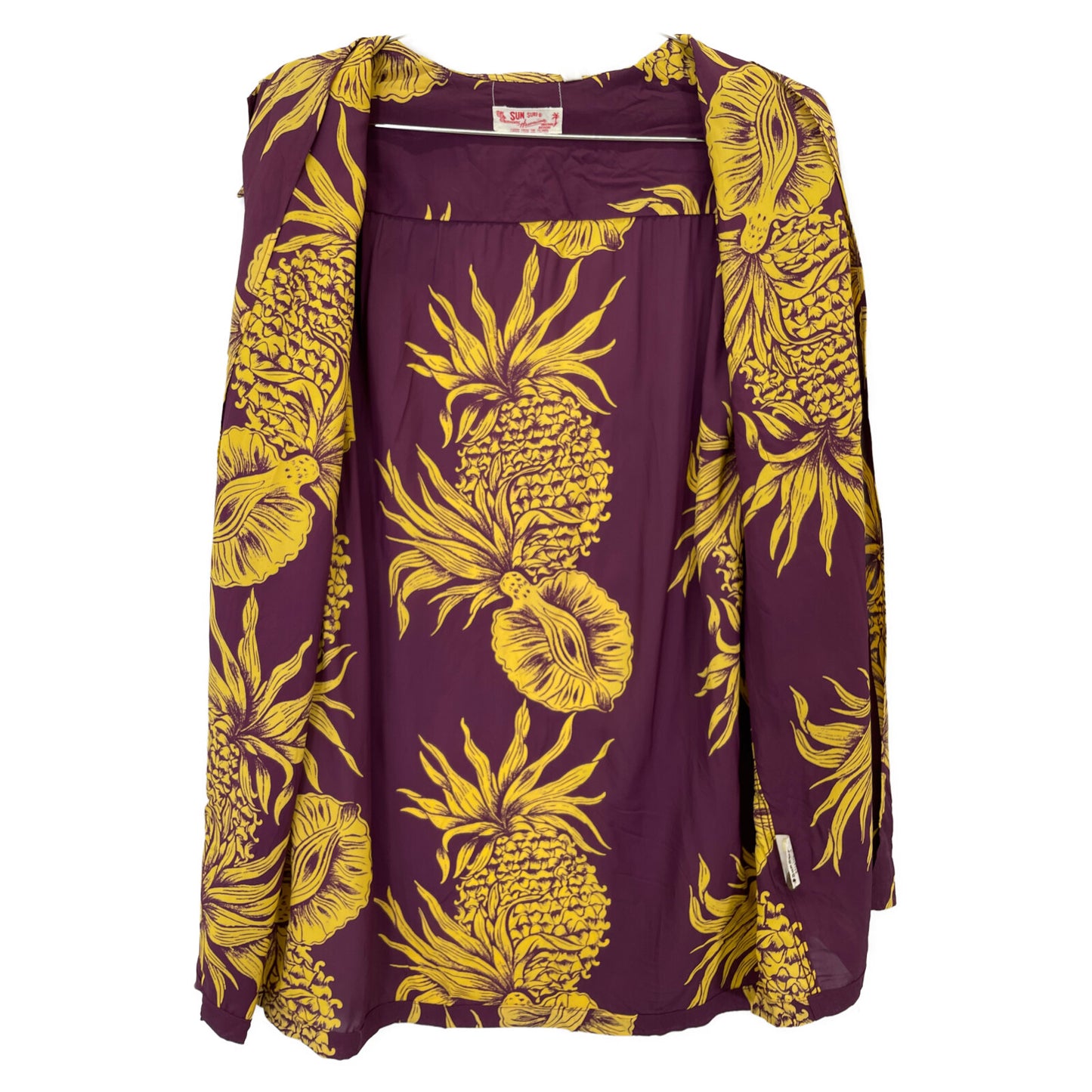 SUN SURF サンサーフ SS35651 PINEAPPLE BORDER トップス L