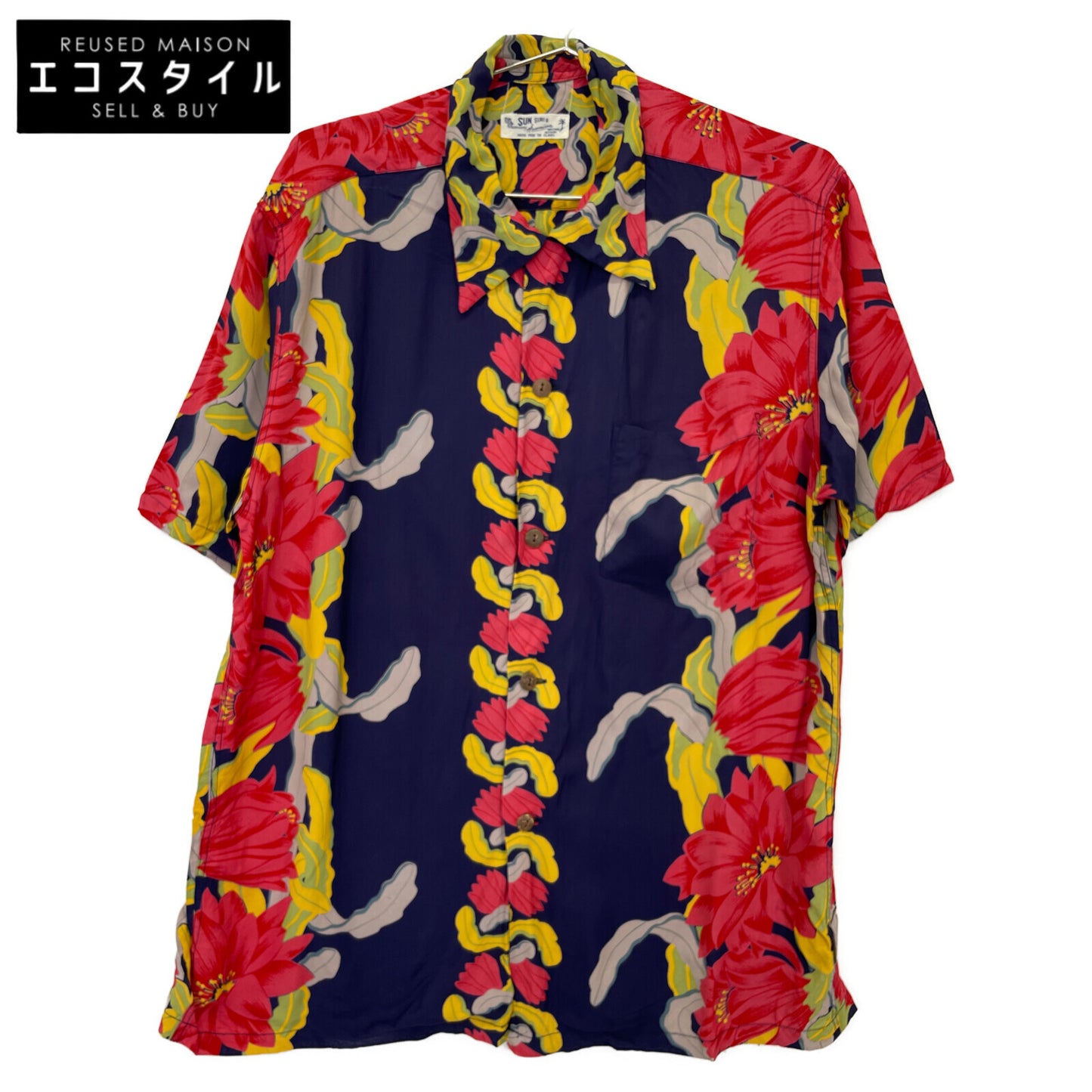 SUN SURF サンサーフ SS33876 NIGHT BLOOMING CEREUS BORDER トップス L