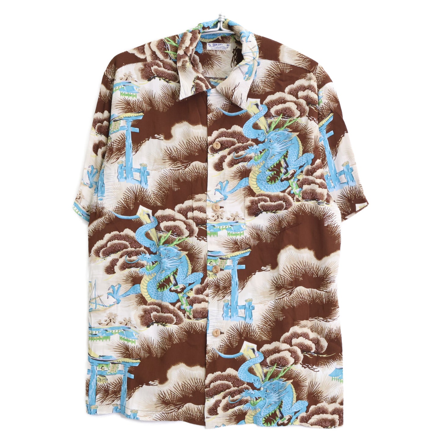 SUN SURF サンサーフ SS32719 RAYON S/S DRAGON RETURNS トップス L