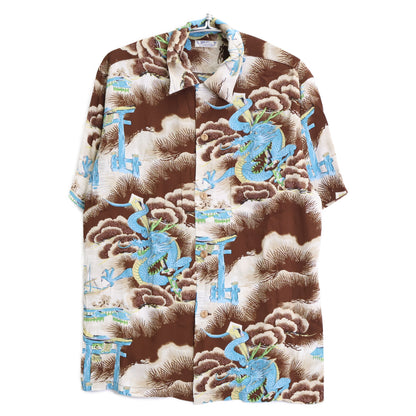 SUN SURF サンサーフ SS32719 RAYON S/S DRAGON RETURNS トップス L