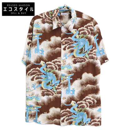 SUN SURF サンサーフ SS32719 RAYON S/S DRAGON RETURNS トップス L