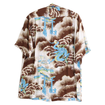 SUN SURF サンサーフ SS32719 RAYON S/S DRAGON RETURNS トップス L