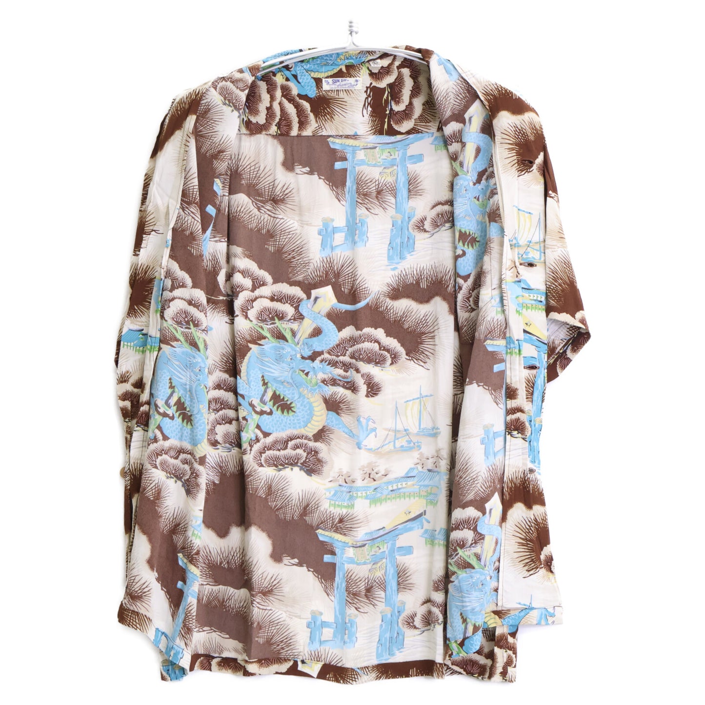 SUN SURF サンサーフ SS32719 RAYON S/S DRAGON RETURNS トップス L