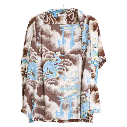 SUN SURF サンサーフ SS32719 RAYON S/S DRAGON RETURNS トップス L