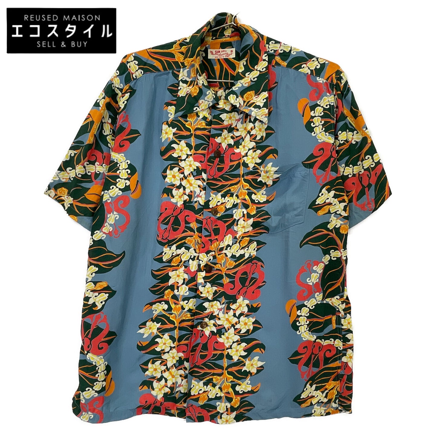 SUN SURF サンサーフ SS34858 CROWN FLOWER トップス L