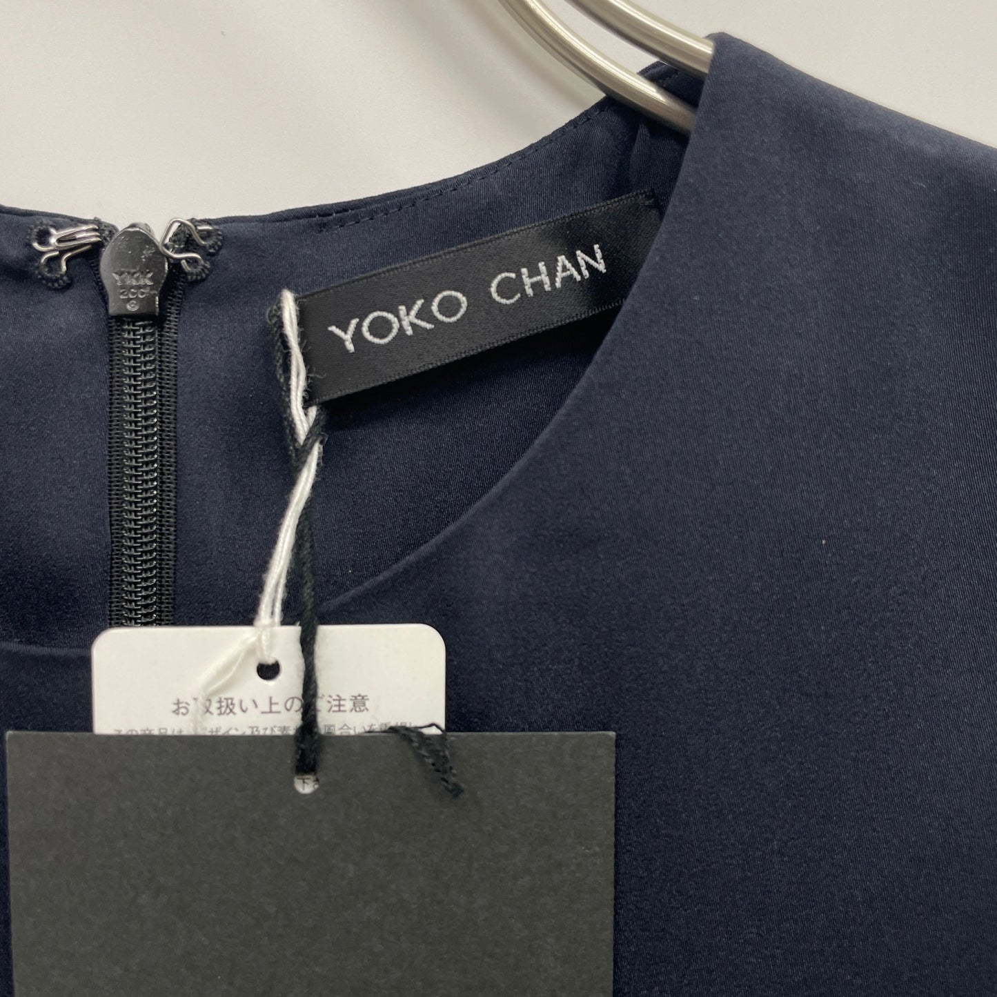 YOKOCHAN ヨーコチャン YCD-220-589 Back Gathered Cotton Dress ワンピース 38