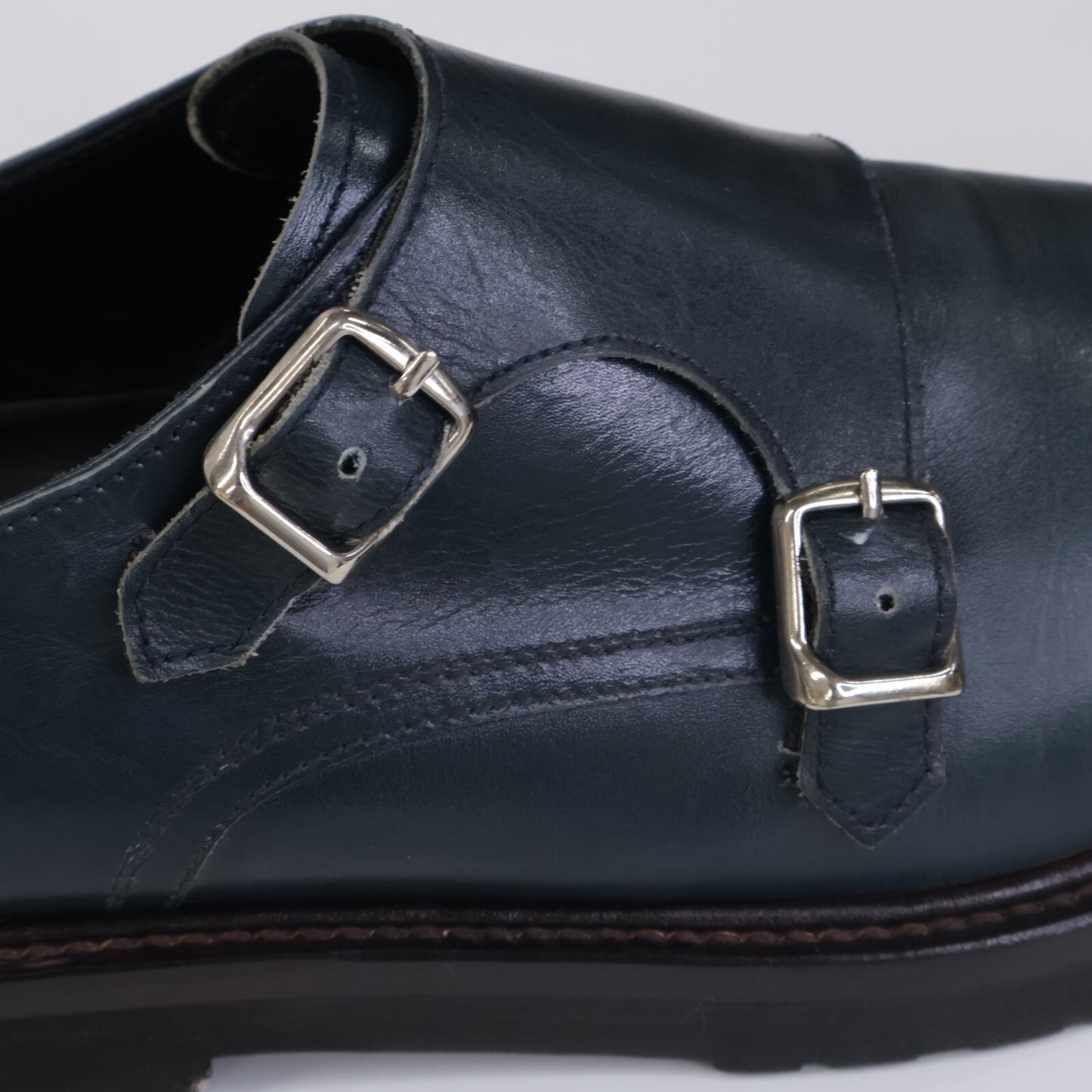 WH ダブルエイチ WH-0300 ダブルモンクストラップ シューズ 9