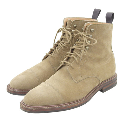 Crockett&Jones クロケット＆ジョーンズ 美品 ARGYLL/アーガイル スエード キャップトゥブーツ シューズ メンズ サンド 7 1/2E シューズ 7 1/2E