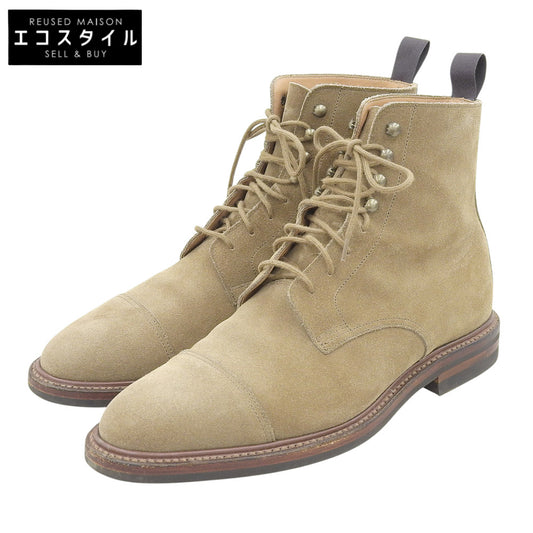 Crockett&Jones クロケット＆ジョーンズ 美品 ARGYLL/アーガイル スエード キャップトゥブーツ シューズ メンズ サンド 7 1/2E シューズ 7 1/2E