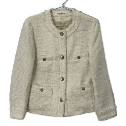 DRESSTERIOR ドレステリア 085-46001 ﾎﾜｲﾄ ﾌﾘﾝｼﾞﾂｨｰﾄﾞｼﾞｬｹｯﾄ ジャケット 36