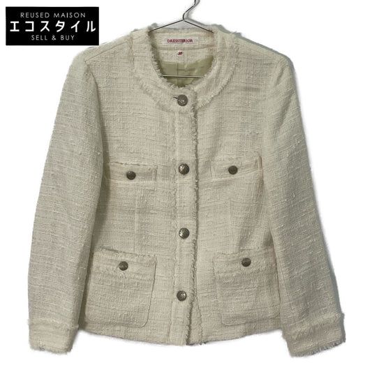 DRESSTERIOR ドレステリア 085-46001 ﾎﾜｲﾄ ﾌﾘﾝｼﾞﾂｨｰﾄﾞｼﾞｬｹｯﾄ ジャケット 36