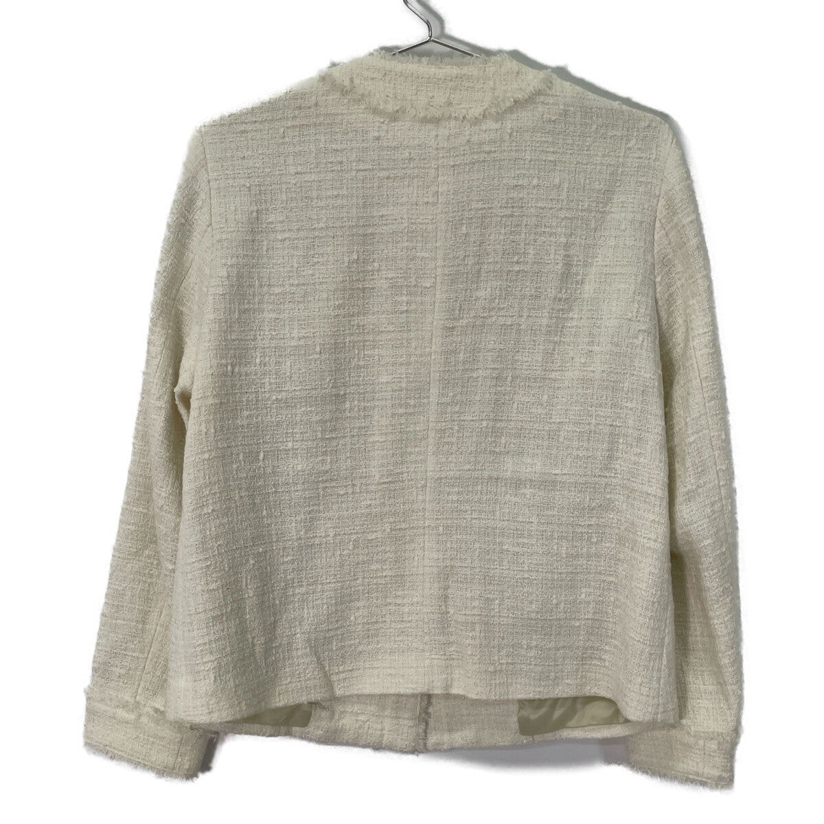 DRESSTERIOR ドレステリア 085-46001 ﾎﾜｲﾄ ﾌﾘﾝｼﾞﾂｨｰﾄﾞｼﾞｬｹｯﾄ ジャケット 36