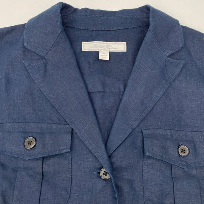 Brooks Brothers ブルックスブラザーズ ﾈｲﾋﾞｰ ﾘﾈﾝ ﾍﾞﾙﾃｯﾄﾞ ｼｬﾂﾄﾞﾚｽﾜﾝﾋﾟｰｽ ワンピース XS