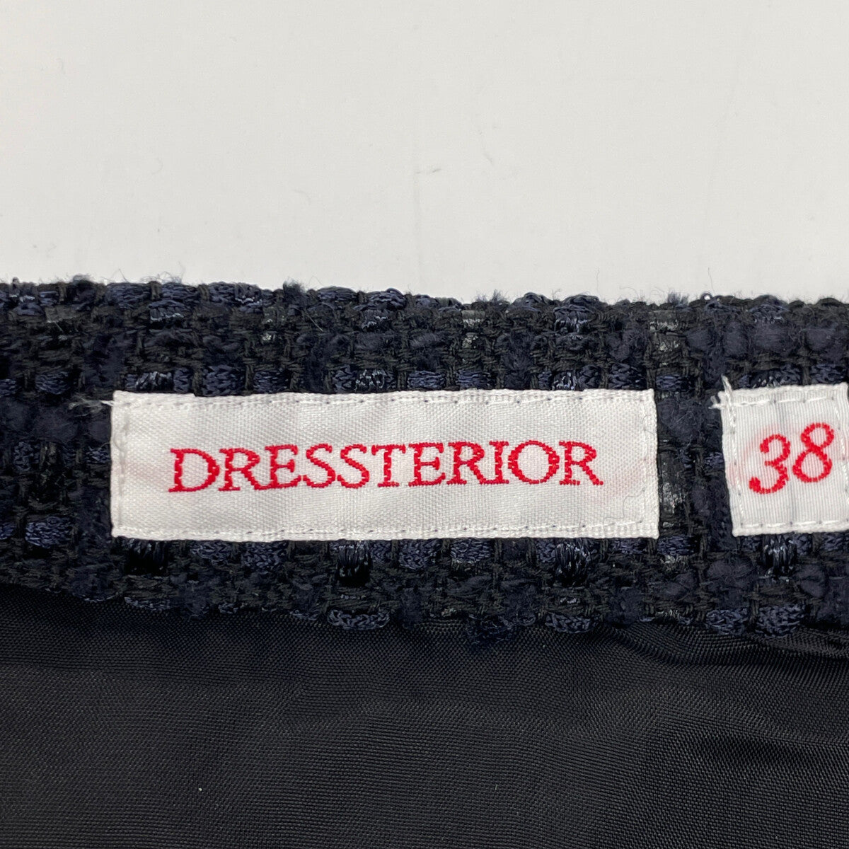 DRESSTERIOR ドレステリア 085-78002 ﾂｲｰﾄﾞｽｶｰﾄ スカート 38