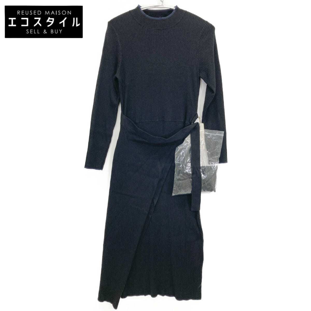 DRESSTERIOR ドレステリア 085-57022 ﾘﾌﾞﾆｯﾄﾗｯﾌﾟﾜﾝﾋﾟｰｽ ワンピース 38