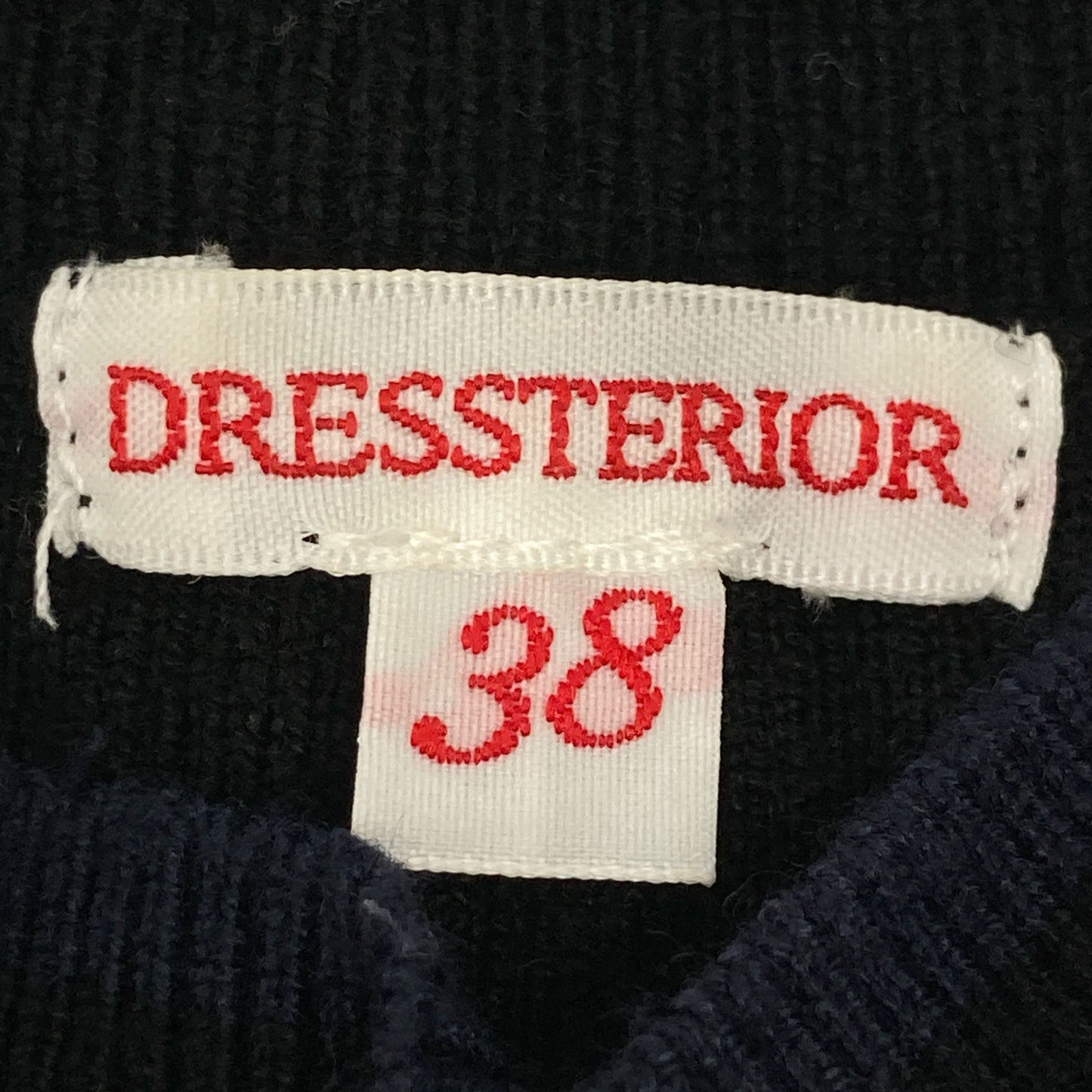 DRESSTERIOR ドレステリア 085-57022 ﾘﾌﾞﾆｯﾄﾗｯﾌﾟﾜﾝﾋﾟｰｽ ワンピース 38
