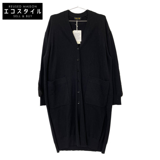 DRESSTERIOR ドレステリア 651510604890900 14Gｶｼﾐﾔ100% ﾐﾝｸﾊﾟｯﾁ ﾛﾝｸﾞｶｰﾃﾞｨｶﾞﾝ トップス FREE