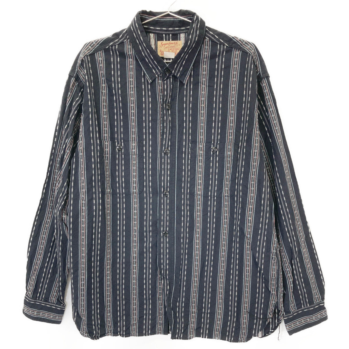SUGAR CANE シュガーケーン SC29462 NATIVE AMERICAN DOBBY STRIPE L/S WORK SHIRT トップス 17