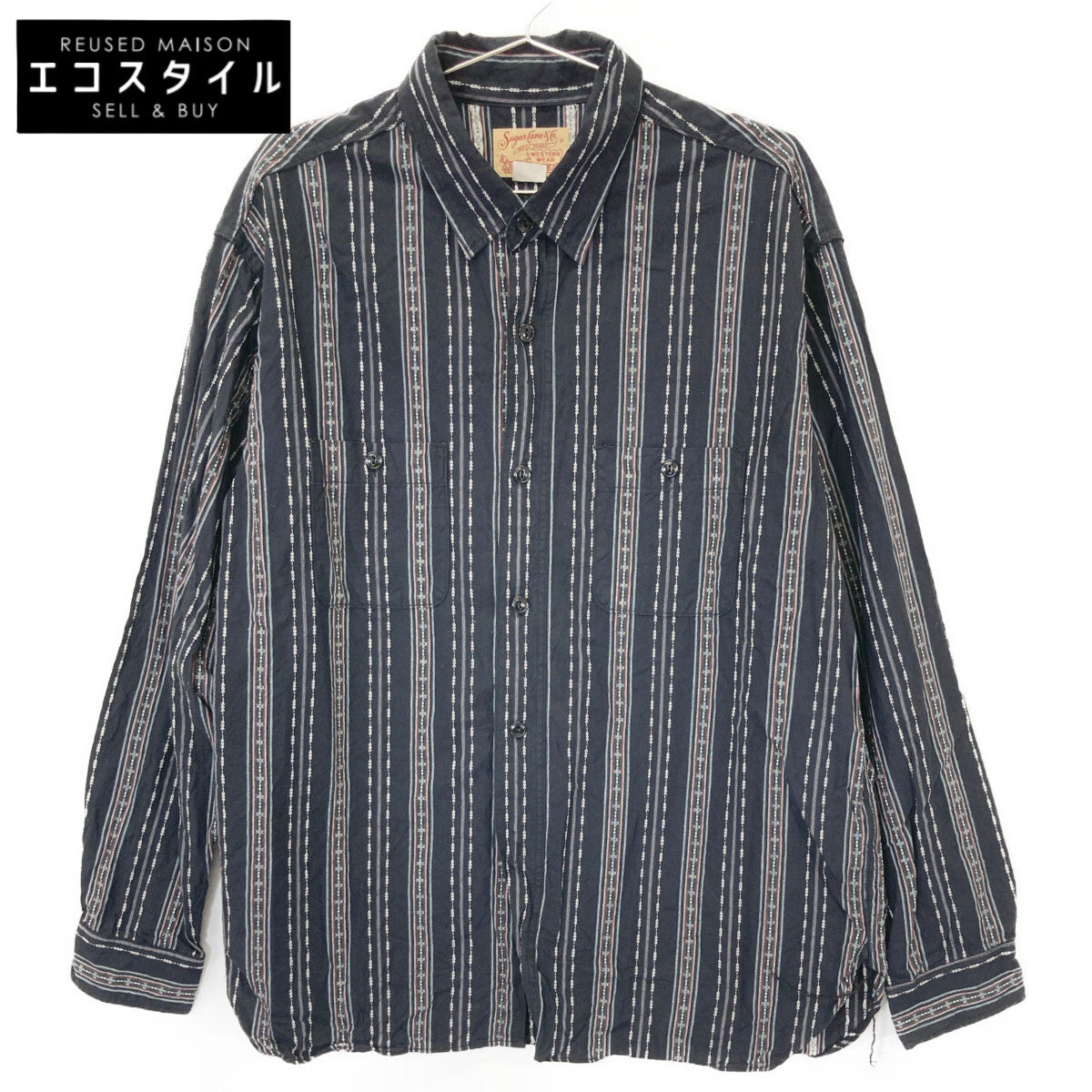 SUGAR CANE シュガーケーン SC29462 NATIVE AMERICAN DOBBY STRIPE L/S WORK SHIRT トップス 17