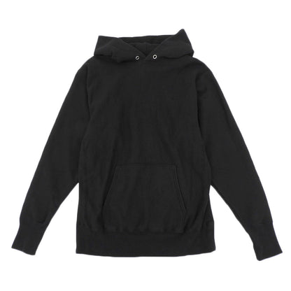 ATON エイトン 美品 GARMENT DYED URAKE HOODIE コットン トップス メンズ ブラック 04 KKAGSW0100 トップス 04