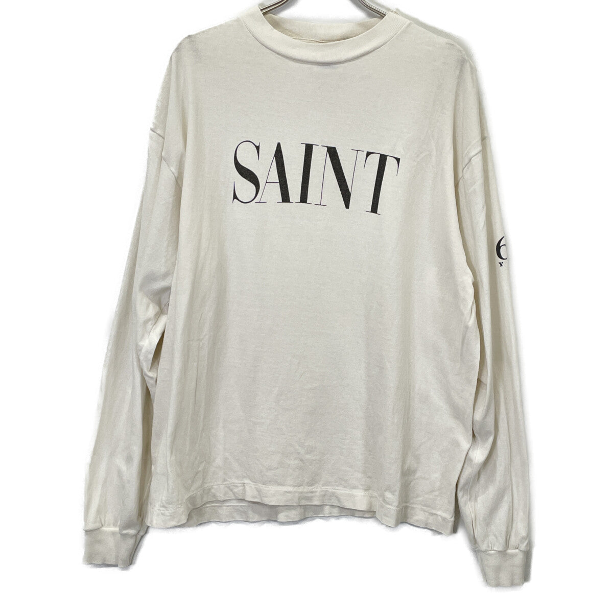 SAINT MICHAEL セントマイケル 白 LS TEE / SAINT / WHITE ﾛﾝT トップス L