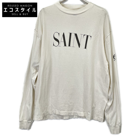 SAINT MICHAEL セントマイケル 白 LS TEE / SAINT / WHITE ﾛﾝT トップス L