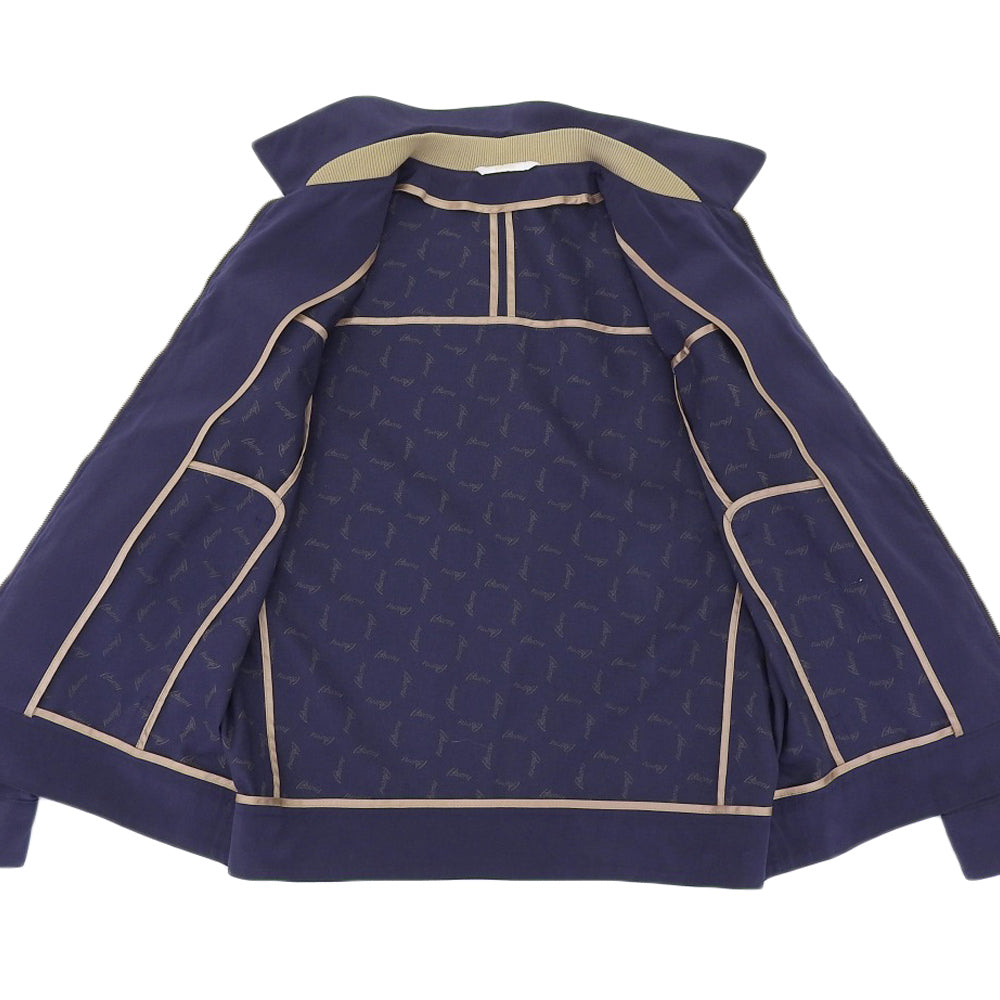 Brioni ブリオーニ コットン ナイロンブルゾン メンズ ネイビー M ジャケット M